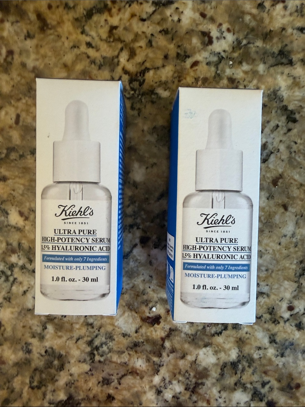 Kiehl’s Ultra Pure High-potency Serum 1.5% Hyaluronic Acid - NIB - bundle of 2